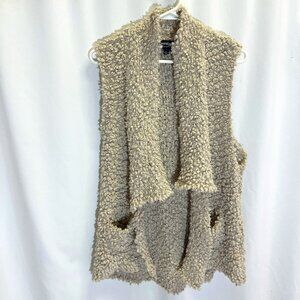 Soft Shrug Vest Cardigan Open Front